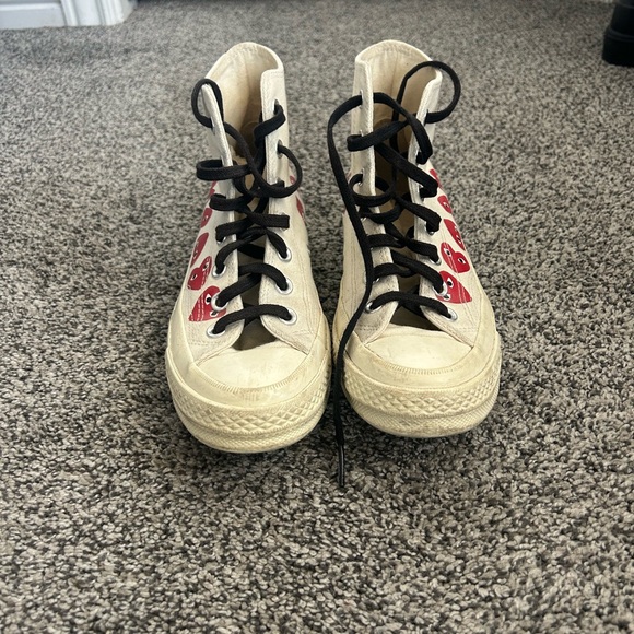 Comme des Garçons play x converse heart shoes - Picture 2 of 6